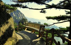 Yellow Mountain Peak Scene China Tour